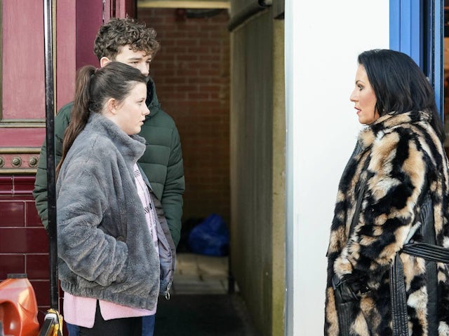 Lily, Ricky and Kat on EastEnders on February 16, 2023