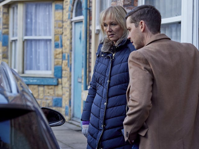 Eileen and Todd on Coronation Street on February 6, 2023