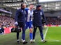 Brighton & Hove Albion's Evan Ferguson walks off to be substituted after sustaining an injury on January 29, 2023