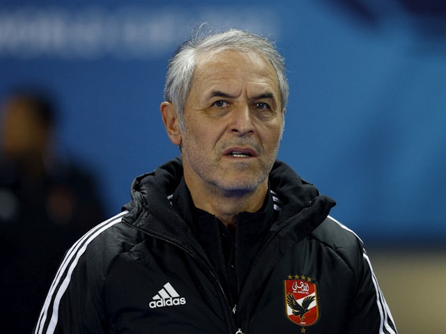 Al Ahly coach Marcel Koller before the match on February 1, 2023