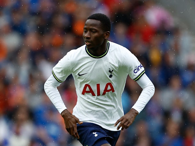 Pape Sarr in action for Tottenham Hotspur in July 2022