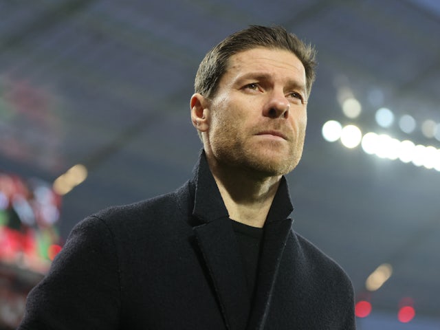 El entrenador del Bayer Leverkusen, Xabi Alonso, antes del partido del 29 de enero de 2023