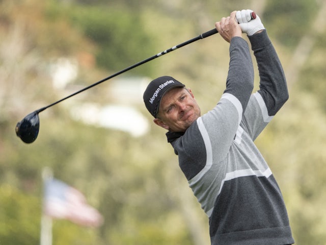 Justin Rose in action at the AT&T Pebble Beach Pro-AM in February 2023.