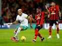 Newcastle United's Joelinton in action with Bournemouth's Hamed Junior Traore on February 10, 2023
