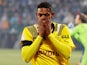 Borussia Dortmund's Sebastien Haller reacts on February 8, 2023