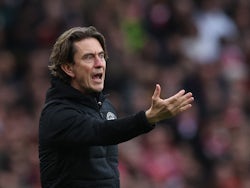 Brentford manager Thomas Frank reacts on February 11, 2023