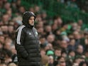 Celtic manager Ange Postecoglou reacts on February 18, 2023
