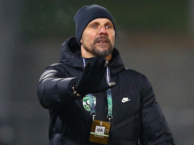 Ludogorets Razgrad coach Ante Simundza on February 16, 2023