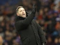 Hibernian manager Lee Johnson during the match on December 15, 2022