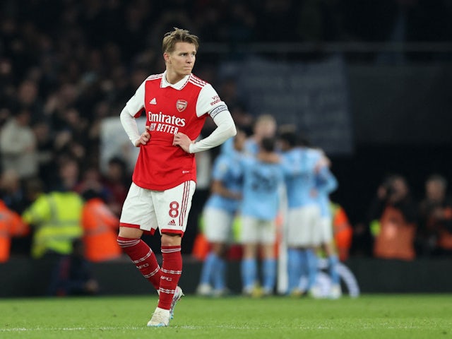 Martin Odegaard laments lack of 'sharpness' in Man City defeat