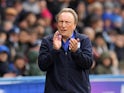 Huddersfield Town manager Neil Warnock reacts on February 18, 2023