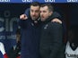 Southampton assistant coach Ruben Selles pictured with manager Nathan Jones on January 7, 2023