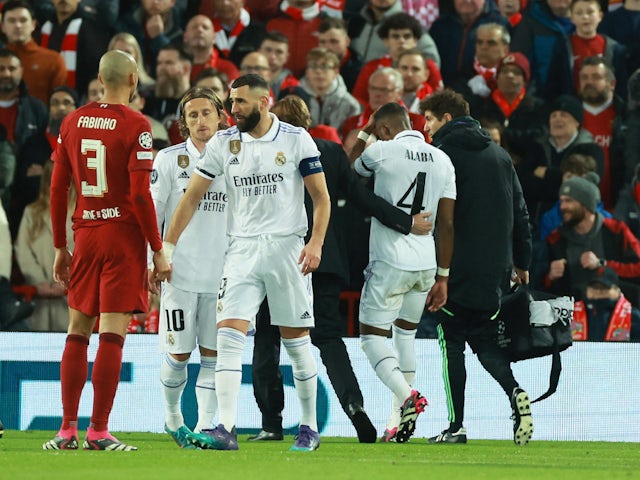 Real Madrid suffer double injury blow against Liverpool