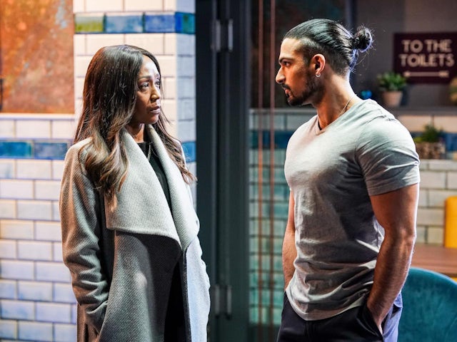Denise and Ravi on EastEnders on March 2, 2023