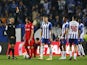 Porto's Mateus Uribe is shown a red card by referee on February 26, 2023