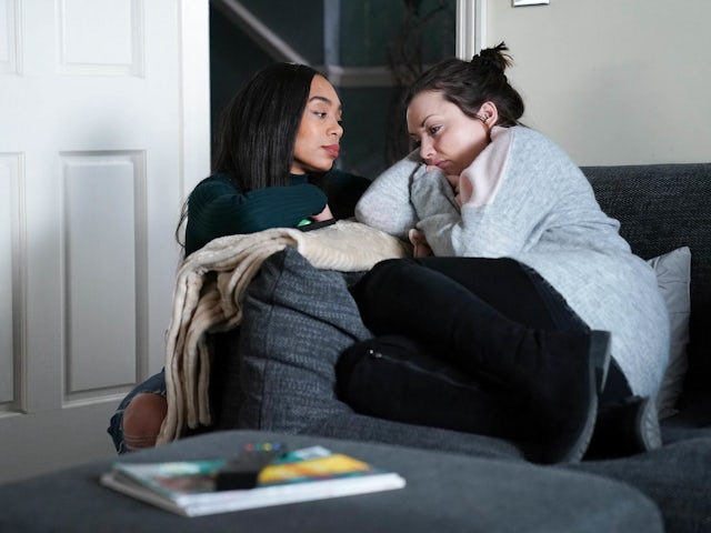 Chelsea and Whitney on EastEnders on March 7, 2023