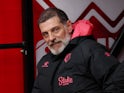 Watford's manager Slaven Bilic on February 25, 2023