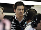 Toto Wolff during F1 pre-season testing on February 23, 2023