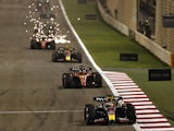 One of the opening laps of the Bahrain Grand Prix on March 5, 2023.