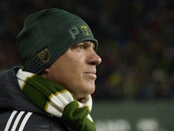 Portland Timbers head coach Giovanni Savarese watches from the sidelines before a game against Sporting Kansas City at Providence Park on February 28, 2023