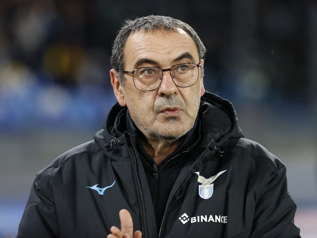 Lazio coach Maurizio Sarri before the match on March 3, 2023