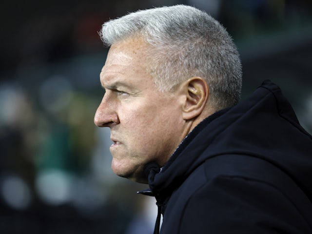 Sporting Kansas City head coach Peter Vermes looks on before the match against the Portland Timbers at Providence Park on February 28, 2023