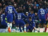 Kai Havertz celebrates scoring for Chelsea against Borussia Dortmund on March 7, 2023