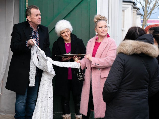 Alfie, Jean and Linda on EastEnders on March 23, 2023