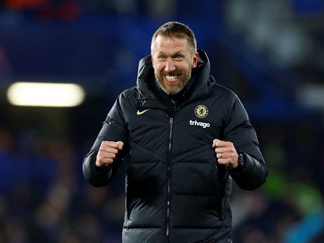 El entrenador en jefe del Chelsea, Graham Potter, después de la victoria en la Liga de Campeones sobre el Borussia Dortmund el 7 de marzo de 2023.
