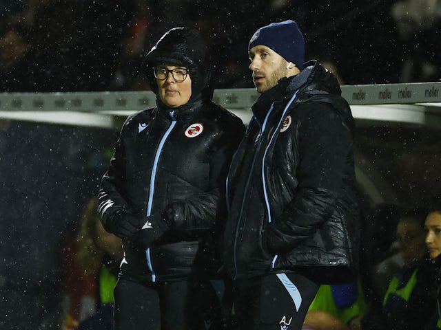 Reading Women manager Kelly Chambers looks on on March 12, 2023