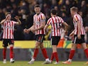 Sunderland's Danny Batth celebrates after the match on March 12, 2023