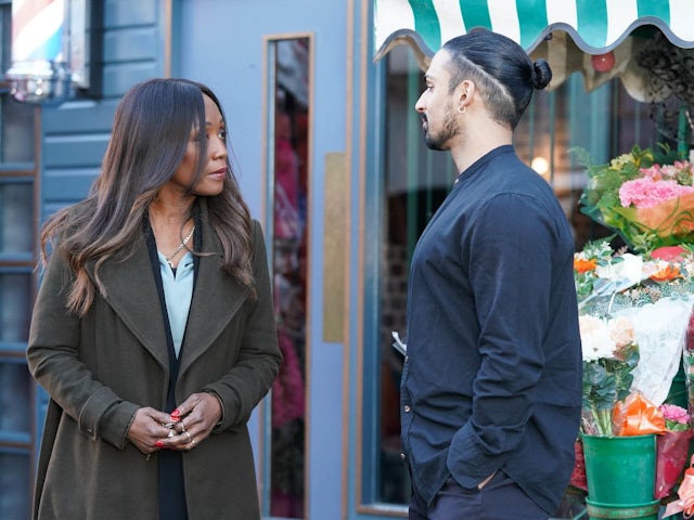 Denise and Ravi on EastEnders on March 13, 2023