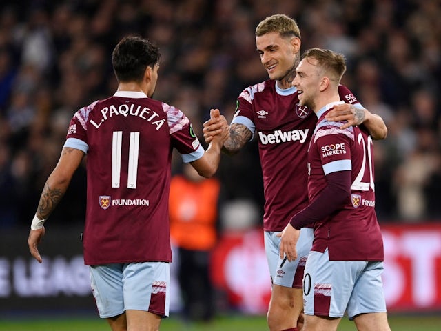West Ham to face Gent in Europa Conference League quarter-finals