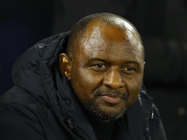 Crystal Palace manager Patrick Vieira before the match on March 15, 2023