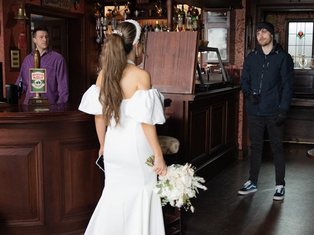 Daisy, Ryan and Justin on Coronation Street on March 27, 2023