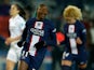 Paris St Germain's Kadidiatou Diani celebrates scoring their second goal on December 16, 2022