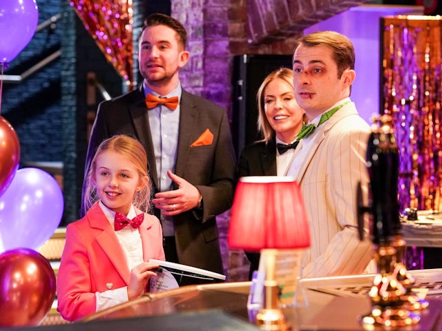 Lexi, Ben, Callum and Emma on EastEnders on March 29, 2023
