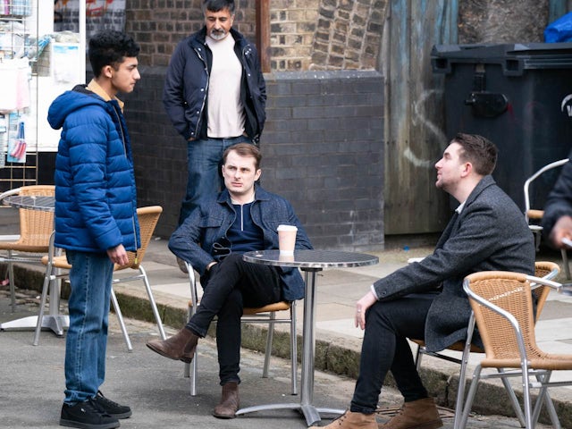 Nugget, Ben and Callum on EastEnders on April 5, 2023