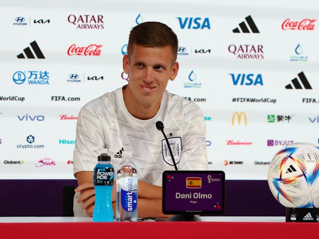 RB Leipzig and Spain attacker Dani Olmo pictured in November 2022