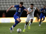 Joe Scally of the USA in action with Saudi Arabia's Hattan Bahebr on September 27, 2022