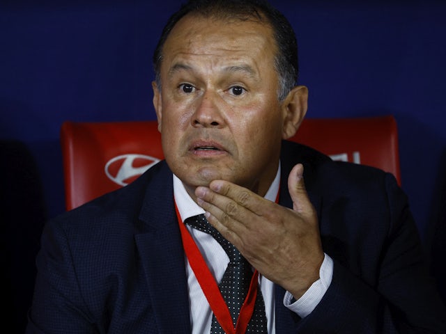 Peru coach Juan Maximo Reynoso Guzman on March 28, 2023