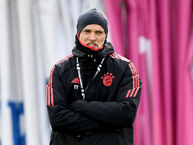 Bayern Munich coach Thomas Tuchel during training on March 28, 2023