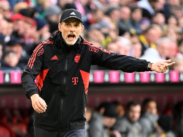 Bayern Munich coach Thomas Tuchel reacts on April 1, 2023