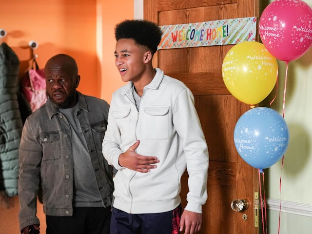 Howie and Denzel on EastEnders on April 11, 2023