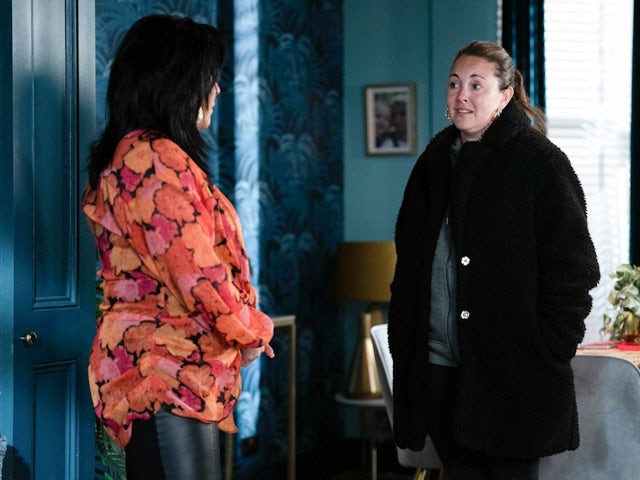 Kat and Stacey on EastEnders on April 11, 2023