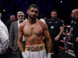 Amir Khan after losing to Kell Brook in February 2022.