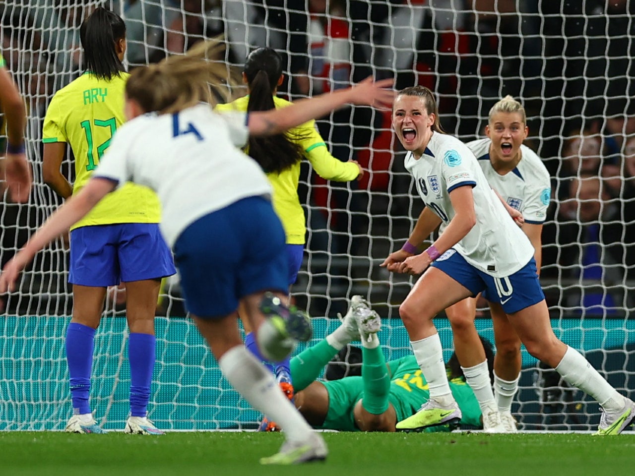England beat Brazil on penalties to win inaugural Women's Finalissima at  Wembley