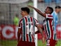 Fluminense's German Cano celebrates scoring their second goal on April 5, 2023