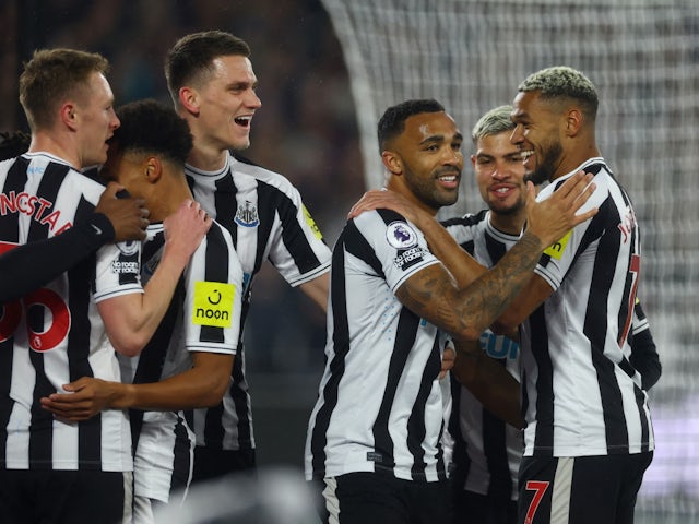 Newcastle hit five past West Ham to continue Champions League charge