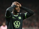 VfL Wolfsburg's Ridle Baku reacts  on January 31, 2023